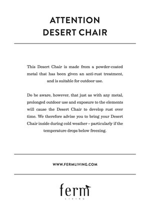 Desert Lounge Chair | Cashmere/Olive by FERM LIVING (desert-lounge-chair-cashmere-stripe)