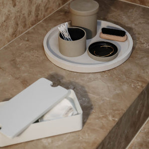 Storage Box With Divider | White by DESIGNSTUFF (copy-of-storage-box-with-divider-white)