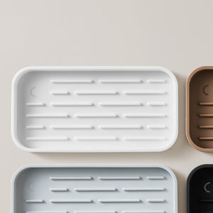 Sink Tray and Sponge Holder Silicone | White by DESIGNSTUFF (sink-tray-and-sponge-holder-silicone-white)