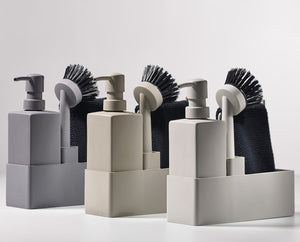 Dish Wash Set | Mud by Zone Denmark (zone-dishwashing-set-mud)