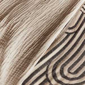 Enes Throw | Cream/Black Speckle by SAARDÉ (saarde-arches-throw-black-off-white)