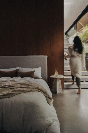 Enes Bedcover | Cream/Black Speckle by SAARDÉ (enes-bedcover-cream-black-speckle)