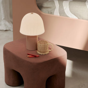 Frill Portable Lamp | Rose/White by FERM LIVING (frill-portable-lamp-rose-white)