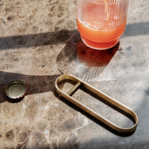 Fein Bottle Opener | Brass by FERM LIVING (fein-bottle-opener-brass)