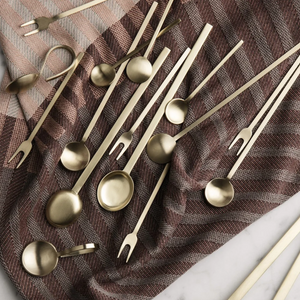 Fein Relish Fork | Brass by FERM LIVING (fein-relish-fork-brass)