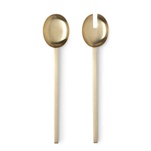 Fein Salad Servers | Brass by FERM LIVING (fein-salad-servers-brass)