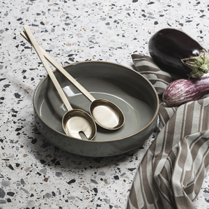 Fein Salad Servers | Brass by FERM LIVING (fein-salad-servers-brass)
