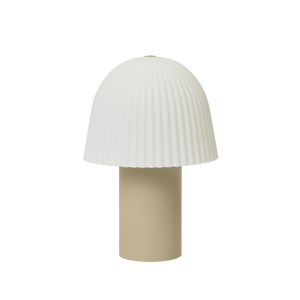 Frill Portable Lamp | Cashmere/White by FERM LIVING (frill-portable-lamp-cashmere-white)