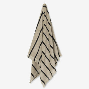 Alee Beach Towel | Sand/Black
