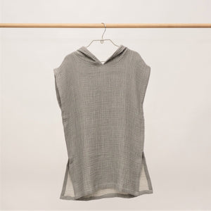 Flow Kids Poncho XS/S | Charcoal Grey by ANZA TEXTILE COMPANY (anza-flow-kids-poncho-charcoal-grey)