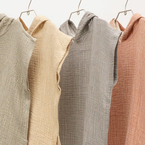 Flow Kids Poncho S/M | Mustard by ANZA TEXTILE COMPANY (anza-flow-kids-poncho-mustard-m-l)