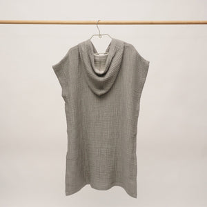 Flow Kids Poncho S/M | Charcoal Grey by ANZA TEXTILE COMPANY (anza-flow-kids-poncho-charcoal-grey-m-l)