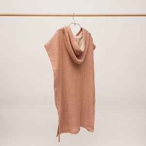 Flow Kids Poncho S/M | Terracotta by ANZA TEXTILE COMPANY (anza-flow-kids-poncho-terracotta-m-l)