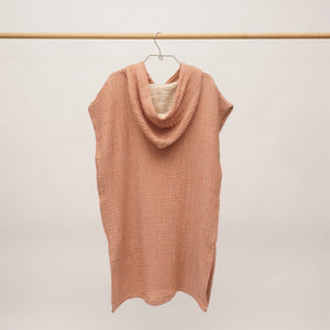Flow Kids Poncho S/M | Terracotta by ANZA TEXTILE COMPANY (anza-flow-kids-poncho-terracotta-m-l)