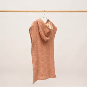 Flow Kids Poncho XS/S | Terracotta by ANZA TEXTILE COMPANY (anza-flow-kids-poncho-terracotta-s-m)