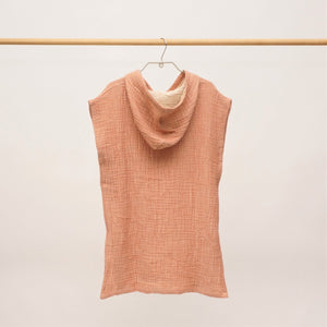 Flow Kids Poncho XS/S | Terracotta by ANZA TEXTILE COMPANY (anza-flow-kids-poncho-terracotta-s-m)