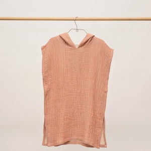 Flow Kids Poncho XS/S | Terracotta by ANZA TEXTILE COMPANY (anza-flow-kids-poncho-terracotta-s-m)