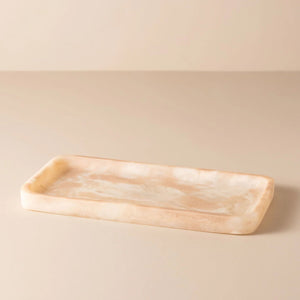 Flow Resin Bathroom Caddy/Tray | Shell by SAARDÉ (resin-bathroom-caddy-tray-shell)