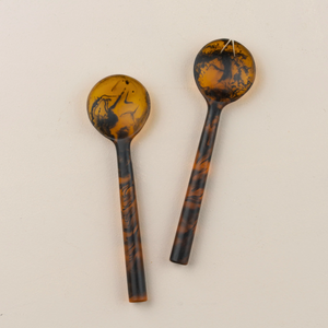 Flow Resin Salad Servers | Earth by SAARDÉ (copy-of-flow-cheese-knife-peach-blush)