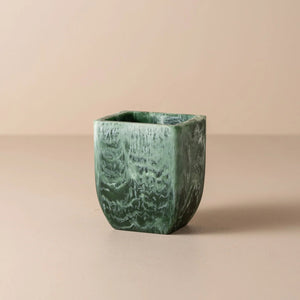 Flow Resin Toothbrush Holder | Dark Jade by SAARDÉ (flow-toothbrush-holder-earth)
