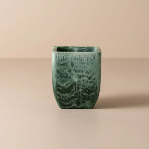 Flow Resin Toothbrush Holder | Dark Jade by SAARDÉ (flow-toothbrush-holder-earth)