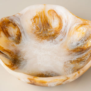 Flow Resin Salad Bowl S | Iced Coffee