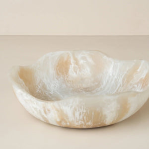 Flow Resin Salad Bowl L | Shell by SAARDÉ (flow-salad-bowl-s-peach-blush-copy)
