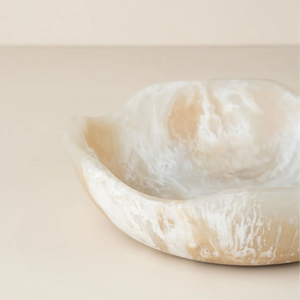 Flow Resin Salad Bowl L | Shell by SAARDÉ (flow-salad-bowl-s-peach-blush-copy)