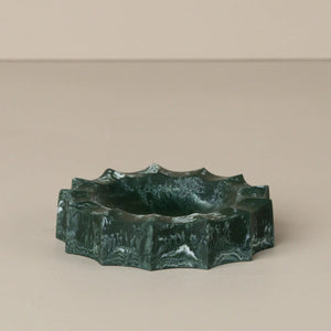 Flow Resin Sun Dish | Dark Jade by SAARDÉ (flow-resin-sun-dish-dark-jade)