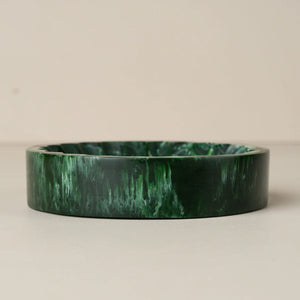 Flow Resin Trinket Dish | Dark Jade by SAARDÉ (flow-resin-trinket-dish-shell-copy)