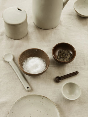 Ferm Living Flow Plate Large | Off White Speckle