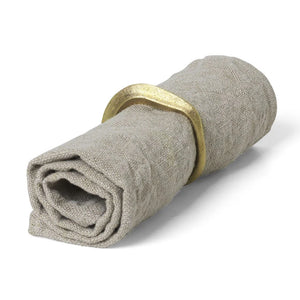 Flow Napkin Rings | Set 4 | Brass