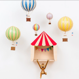 Model Hot Air Balloon M | Blue by AUTHENTIC MODELS (travels-light-true-red)