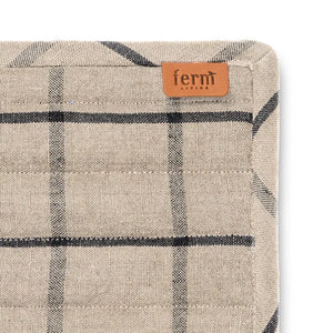 Hale Pot Holders | Set of 2 | Sand/Black by FERM LIVING (hale-pot-holders-set-of-2-sand-black)