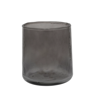 Hammered Glass Tumbler | Ebony Set of 4 by URBAN NATURE CULTURE (urban-nature-culture-tumbler-hammered-glass-ebony)