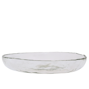 Hammered Glass Serving Bowl | Clear by URBAN NATURE CULTURE (urban-nature-culture-serving-bowl-hammered-glass-transparent)