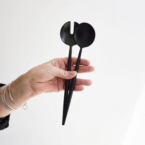 Handrin Salad Servers | Black by BLOOMINGVILLE (hadrin-salad-servers-black)