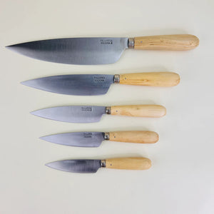 Boxwood Carbon Steel Knife | 22cm by PALLARÈS (pallares-kitchen-knife-set-8cm-11cm-carbon-steel-1)