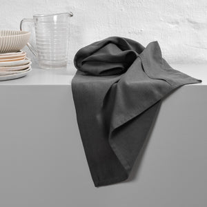 Organic Cotton Tea Towel L | Dark Grey by THE ORGANIC COMPANY (the-organic-co-kitchen-towel)