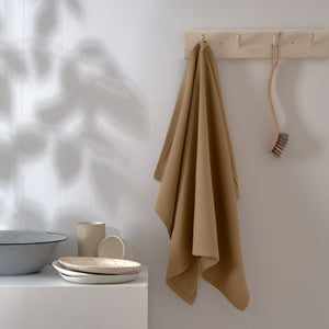Organic Cotton Tea Towel L | Khaki by THE ORGANIC COMPANY (the-organic-company-kitchen-towel-khaki)