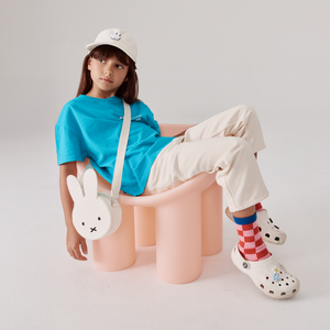 Miffy Canvas Ears Crossbody Bag S | Pink