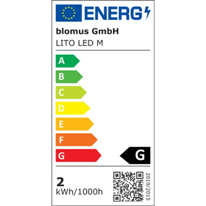 Mobile LED Lamp M LITO | Silk Gray by BLOMUS (mobile-led-lamp-m-lito-silk-gray)