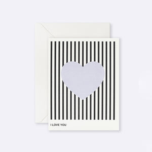 Card | I Love You Lavender Heart by LETTUCE (card-i-love-you-lavender-heart)