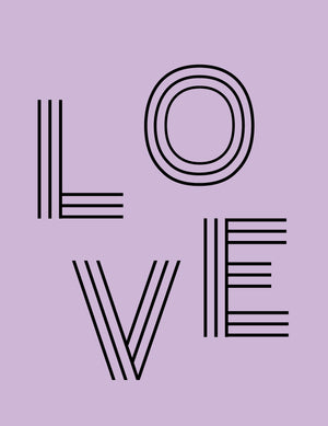 Card | Love Stripe Letters by LETTUCE (card-love-stripe-letters)