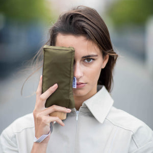 Micro Umbrella | Leonard/Khaki by ANATOLE (anatole-khaki-folding-micro-umbrella-leonard)