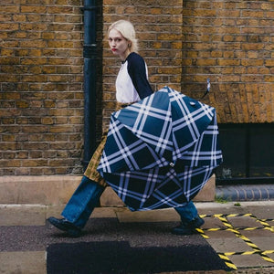 Micro Umbrella | Tweed/Black-White by ANATOLE (anatole-micro-umbrella-tweed-camden-black-white)