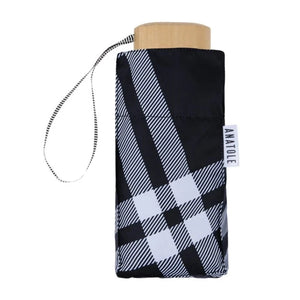 Micro Umbrella | Tweed/Black-White by ANATOLE (anatole-micro-umbrella-tweed-camden-black-white)