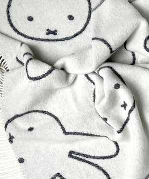 Miffy Blanket | White/Black by MAISON DEUX (miffy-blanket-white-black)