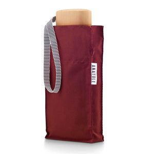 Micro Umbrella | Germain/Burgundy by Anatole (anatole-micro-umbrella-plain-germain-burgundy)