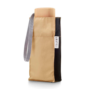 Micro Umbrella Bi Colour | Alice/Beige-Black by ANATOLE (anatole-bicolour-micro-umbrella-alice-beige-black)